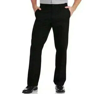 Dickies Mens Work Pants Relaxed Fit Straight Leg Flat Front Flex Pant Black